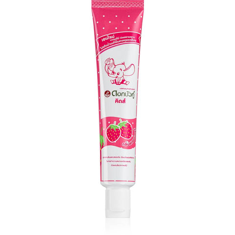 Twin Lotus Dok Bua Ku Kids Herbal Toothpaste Strawberry Flavour 35g., Детская зубная паста со вкусом клубники 35 гр.