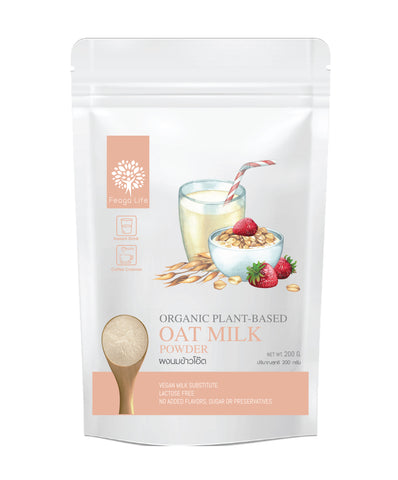 Feaga Life Dietary Supplement Organic Oat Milk Powder 200 g., Органическое овсяное сухое молоко для нормализации обмена веществ 200 гр.