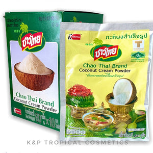 Chao Thai Brand Coconut Cream Powder 60 g.*10 pcs., Сухое кокосовое молоко CHAO THAI 60 гр.*10 шт.