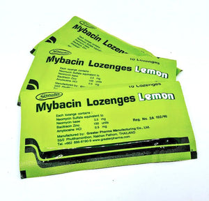 Greater Pharma Mybacin Lorenge witn Zinc Lemon Set 10*10 pcs., Пастилки от боли в горле "Лимон" Набор 10*10 шт.