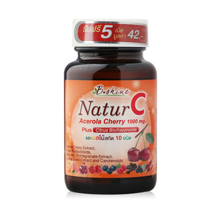 Bshine Natur C Acerola Cherry 1000 mg Plus Citrus Bioflavonoids 30 tablets, Натуральный витамин С из ацеролы 30 таблеток