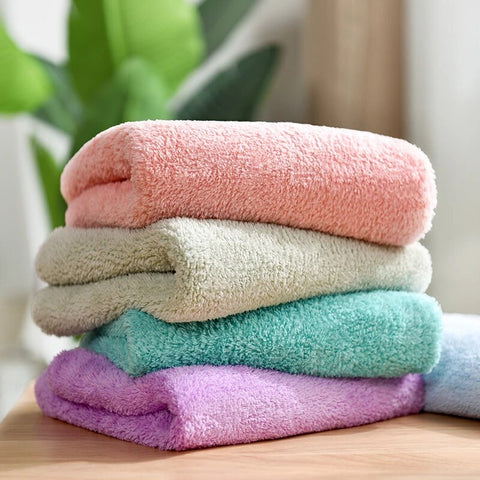 Set "Teddy Bear" towels Microfiber, Plush, Super Absorbent 6 pcs., Набор  плюшевых суперабсорбирующих полотенец "Мишутка" из микрофибры 6 шт.