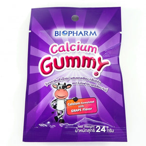 Boots Biopharm Calcium Gummy with Grape Flavor Gummy Jelly 24 g., Жевательный мармелад «Кальций» со вкусом винограда 24 гр.