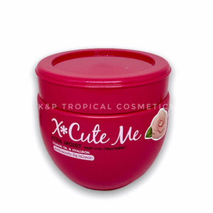 X Cute Me Xtra Moist Hair Hya Treatment 250 ml (Pink), Увлажняющая маска для вьющихся волос с маслом японской камелии и гиалуроновой кислотой 250 мл