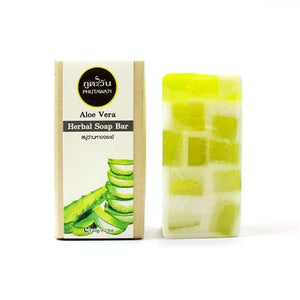 Phutawan Aloe Vera Herbal Soap Bar 120 g., Травяное мыло с экстрактом Алоэ Вера 120 гр.