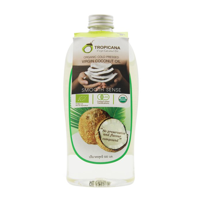 Tropicana Cold Pressed Coconut Oil 100%  500 ml., 100% Кокосовое масло холодного отжима 500 мл.