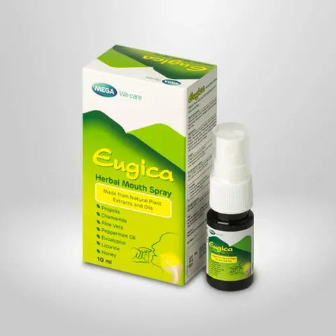 MEGA We Care Eugica spray Mega Eugica Herbal Mouth Spray 10 ml, Спрей для горла 10 мл