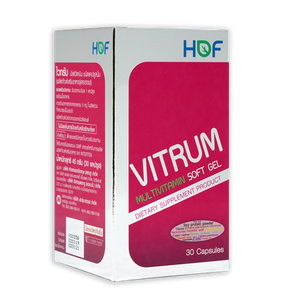 HOF Vitrum Multi-Vitamin Dietary Supplement Product 30 capsules, Мультивитаминный комплекс "Витрум" для женщин 30 капсул
