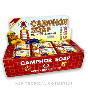 Madame Heng Camphor Soap Merry Bell Brand 50 g.*12 pcs., Камфорное мыло противовоспалительное 50 гр.*12 шт.