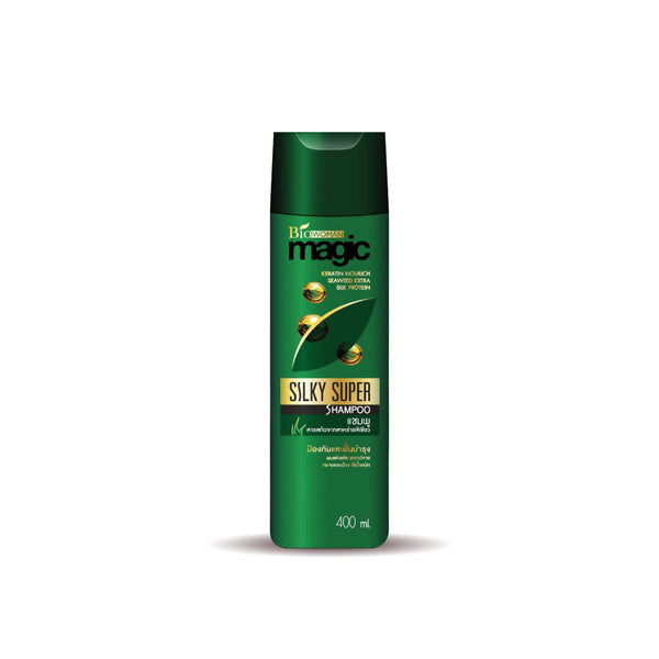 Biowoman Magic Silky Super Hair Shampoo 400 ml., Шампунь для восстановления волос с кератином, коллагеном и протеином шелка 400 мл.