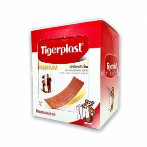Tigerplast Premium Elastic Fabric Adhesive Dressings 10 pouches*10 Strips, Эластичный пластырь антибактериальный 10 блистеров*10 шт.