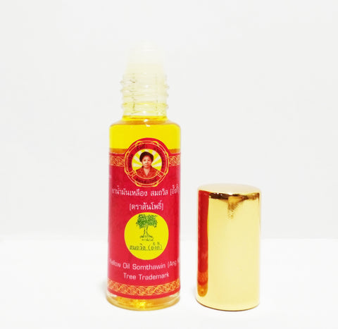Somthawin (Ang Ki) Yellow Oil 5 ml., Желтое масло буддийских монахов 5 мл.