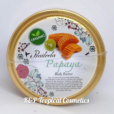 Praileela Papaya Body Butter 250 g., Органический баттер для тела "Папайя" 250 гр.