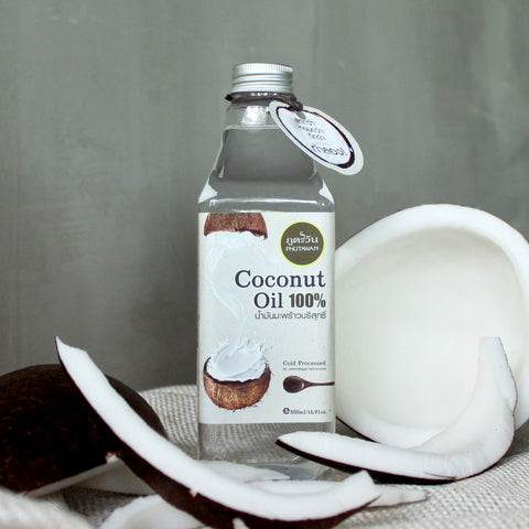 Phutawan Virgin Coconut Oil 500 ml., Натуральное кокосовое масло холодного отжима 500 мл.