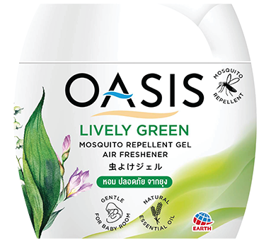 OASIS Mosquito Repellent Gel Air Freshener 180 g., Гелевый освежитель воздуха и защита от комаров 180 гр.