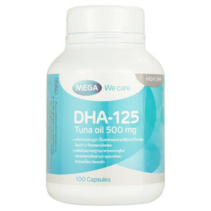 MEGA We care DHA-125 Tuna oil 500 mg 100 capsules, Масло тунца в капсулах 100 капсул