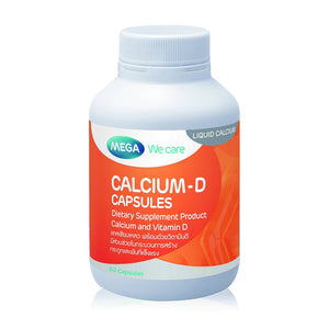 MEGA We Care Calcium-D Capsules 60 caps., Капсулы "Кальций и витамин D3" 60 капс.