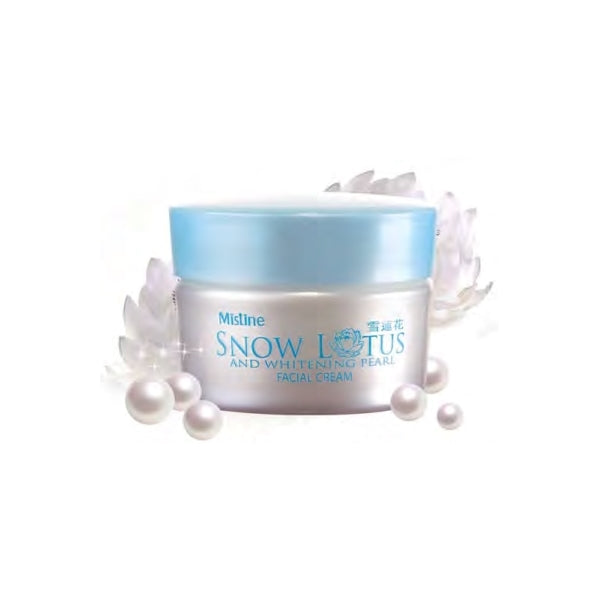 Mistine Snow Lotus and Whitening Pearl Facial Cream 30 g., Осветляющий крем для лица с жемчугом "Снежный лотос" 30 гр.