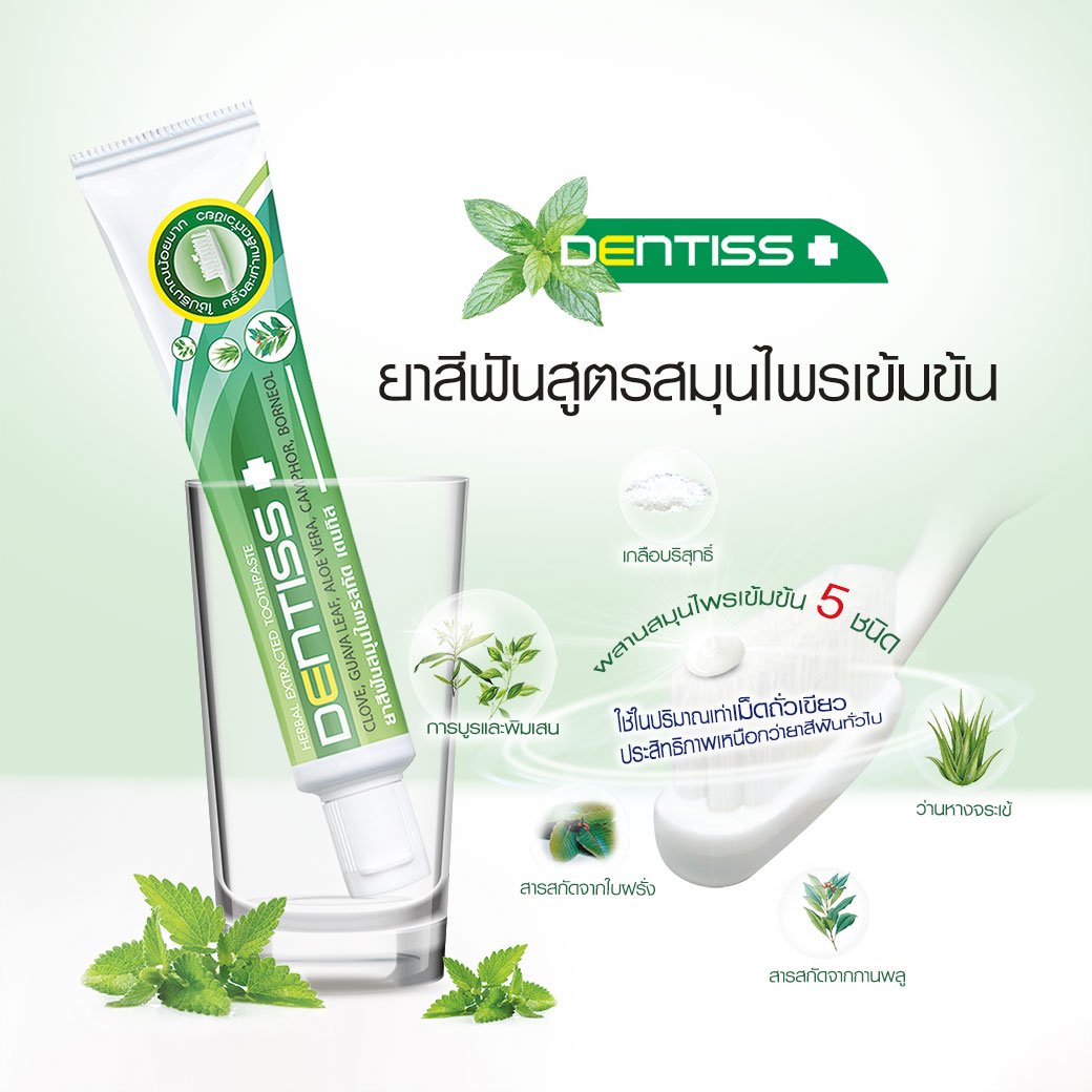 Mistine Toothpaste Mistine Dentiss Herbal Extracted Toothpaste 40 g., Зубная паста
