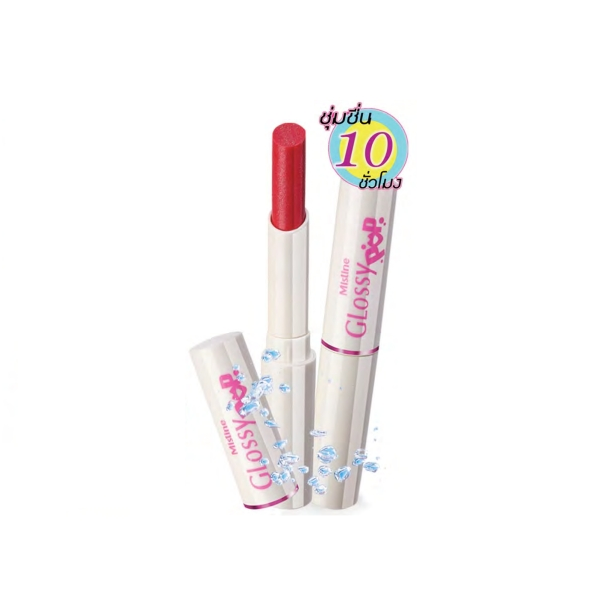 Mistine Glossy Pop Color Lip Care SPF 15, Губная помада-бальзам для губ "Glossy Pop" с перламутровым блеском SPF 15