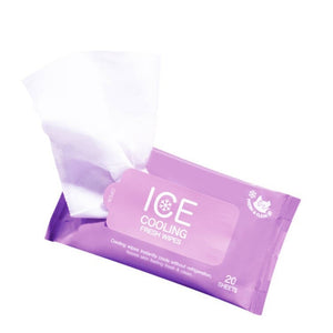 Mistine Ice Cooling Fresh Wipes 20 sheets Очищающие салфетки "Ice Cooling" с охлаждающим эффектом 20 шт.