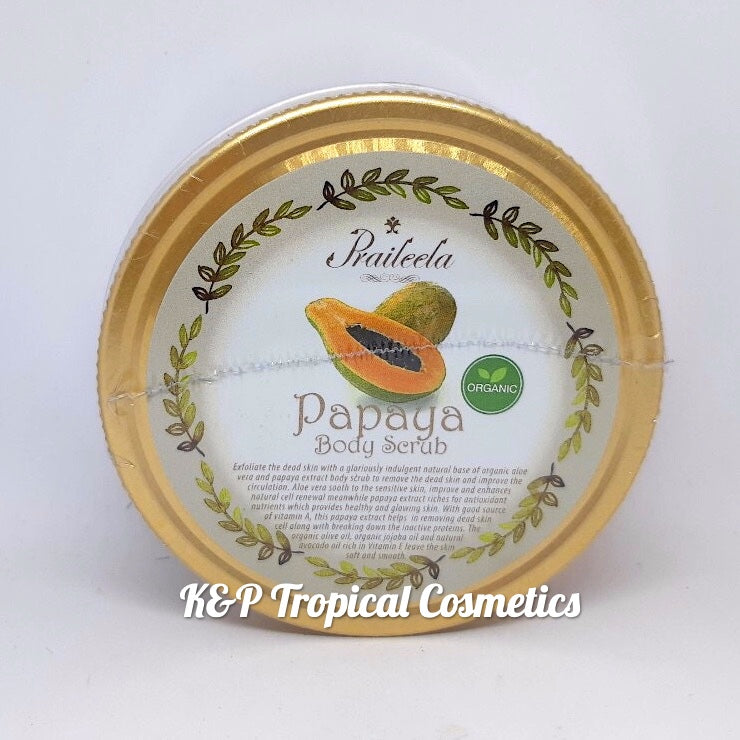 Praileela Papaya Body Scrub 250 g., Органический скраб для тела "Папайя" 250 гр.