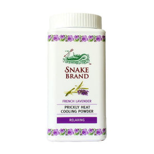 Snake Brand Prickly Heat Cooling Powder French Lavender Relaxing 50 g., Охлаждающая тальк-пудра "Французская лаванда" 50 гр.