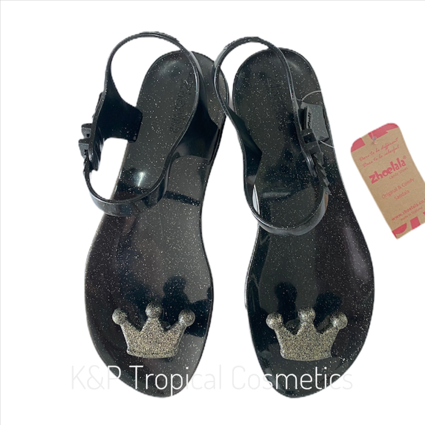ZHOELALA PRINCESS women's sandals, Сандалии женские "Принцесса" Черное золото