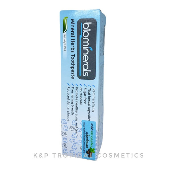 Biominerals Mineral herbal Toothpaste 100 g., Минеральная зубная паста, восстанавливающая эмаль 100 гр.