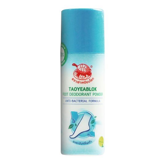 Taoyeablok Deodorant Powder Anti-bacterial Formula 30 g.(Blue), Тайская дезодорирующая пудра с антибактериальным действием и ароматом мяты 30 гр.