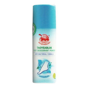 Taoyeablok Deodorant Powder Anti-bacterial Formula 30 g.(Blue), Тайская дезодорирующая пудра с антибактериальным действием и ароматом мяты 30 гр.