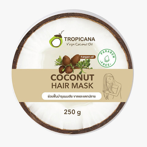 Tropicana Hair Care Coconut Hair Mask 250 ml., Маска для волос на основе кокосового масла 250 мл.