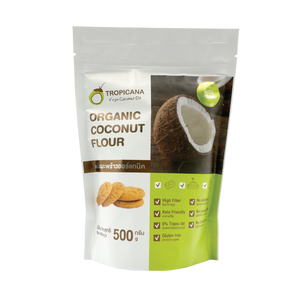 Tropicana Organic Coconut Flour 500 g., Органическая кокосовая мука 500 гр.