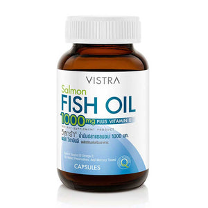 VISTRA Salmon Fish Oil 1000 mg. Plus Vitamin E Capsule 30 caps., Пищевая добавка в капсулах "Рыбий жир плюс витамин Е" 30 капс.