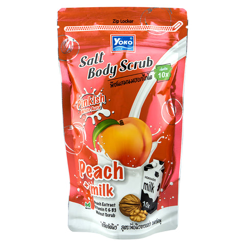Siam Yoko Gold Salt Body Scrub Peach Plus Milk 350 g., Соляной скраб для тела "Персик + молоко" 350 гр.