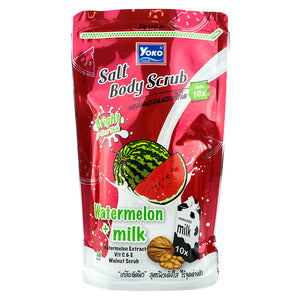 Siam Yoko Gold Salt Body Scrub Watermelon Plus Milk 350 g., Соляной скраб для тела "Арбуз + Молоко" 350 гр.