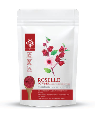 Feaga Life Dietary Supplement Roselle Powder 100 g., Органический порошок розеллы для укрепления иммунитета 100 гр.