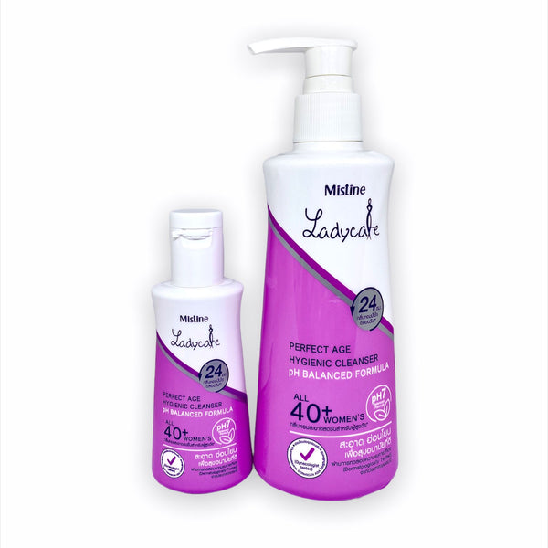 Mistine Lady Care 40+ Perfect Hygienic Cleanser( Purple) Set 200 ml. + 50 ml., Гель для интимной гигиены для женщин старше 40 лет: набор 200 мл. + 50 мл.