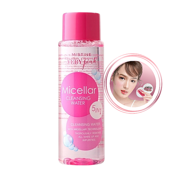 Mistine Very Pink Micellar Cleansing Water 150 ml., Мицеллярная вода для снятия макияжа 150 мл.