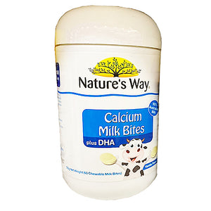 Nature`s Way Calcium Milk Bites plus DHA 60 Pastilles Жевательный мармелад с кальцием и рыбьим жиром 60 шт.