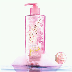 Mistine Very Pink Sakura Perfume Serum Shower Gel 400 ml., Гель для душа с ароматом сакуры 400 мл.