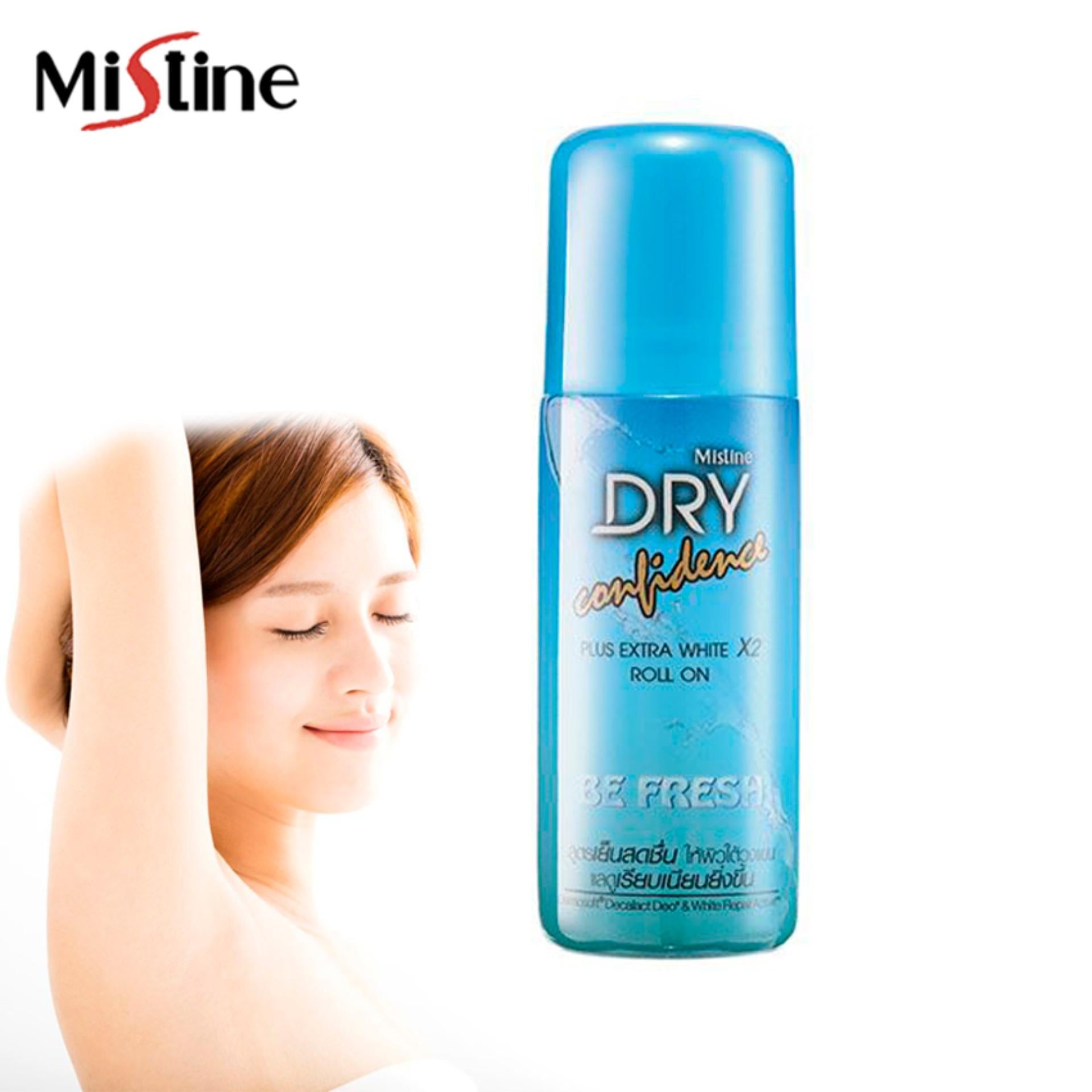 Mistine Dry Confidence Extra White Roll-on Deodorant 50 ml., Дезодорант для женщин "Конфиденциальность" отбеливающий 50 мл.