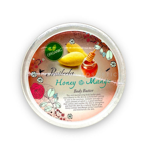 Praileela Honey&Mango Body Butter 250 g., Органический баттер для тела "Мёд и Манго" 250 гр.