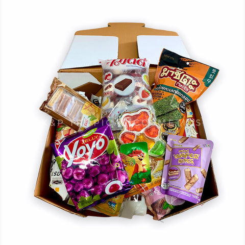 K&P Tropical Cosmetics Box surprise with snacks from 7/11, Коробка-сюрприз из 7/11