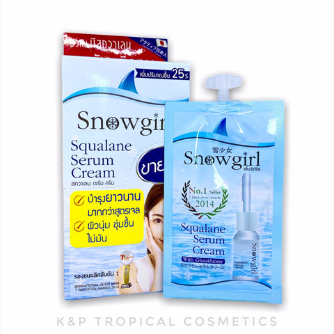 Snowgirl Squalane Serum Cream 10g.*6 pcs., Крем-сыворотка для лица со Скваленом 10 гр.*6 шт.