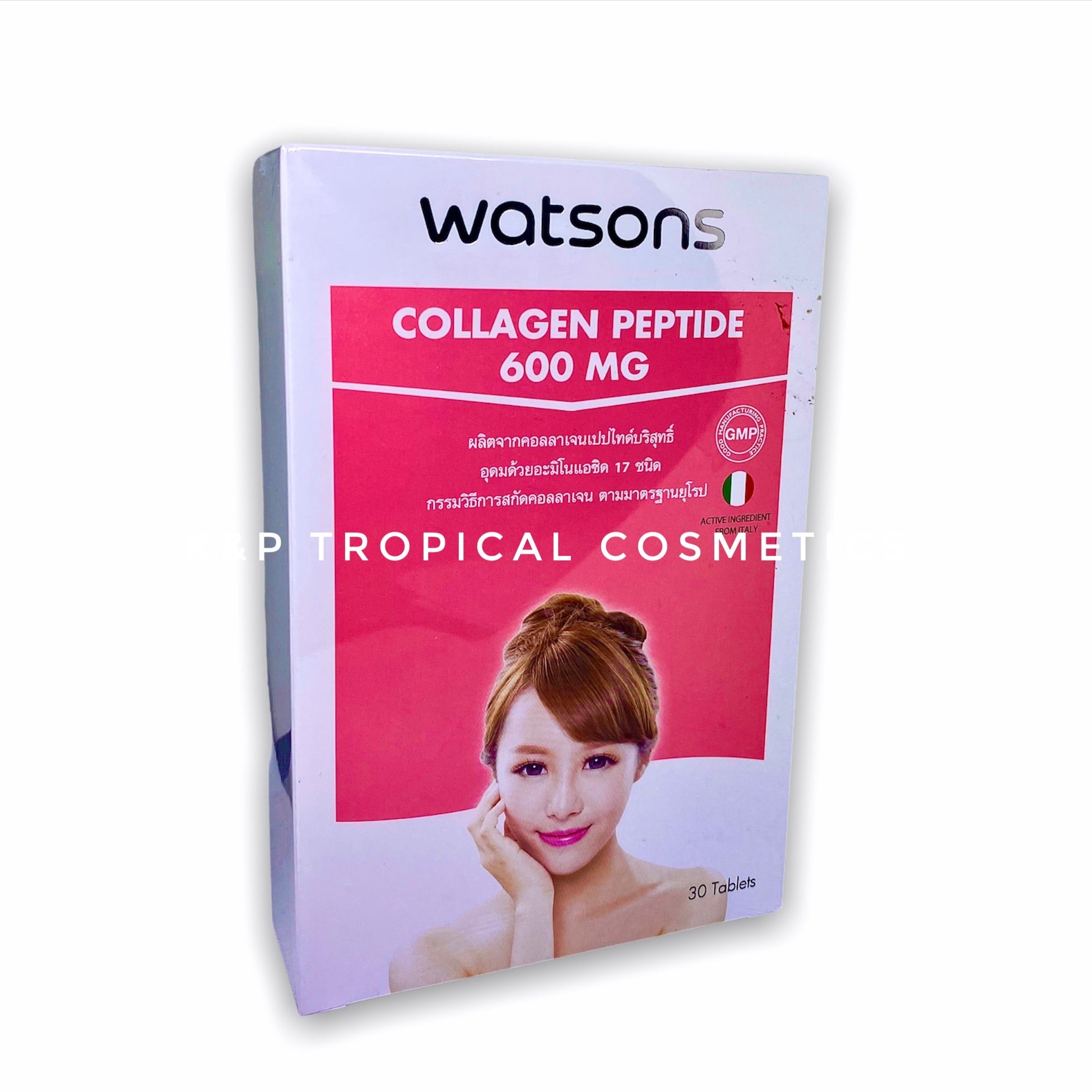 Watsons Collagen Peptide 600 mg 30 capsules, Коллаген 600 мг 30 капсул