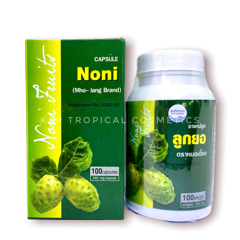 Kongka Herbs Noni Fruits Capsule 100 pcs., Капсулы с экстрактом Нони для повышения иммунитета 100 капсул