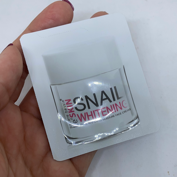 Le'SKIN Snail Whitening Cream (promo version) 2 ml., Крем для лица с муцином улитки "Отбеливание и омоложение" (промо версия) 2 мл.