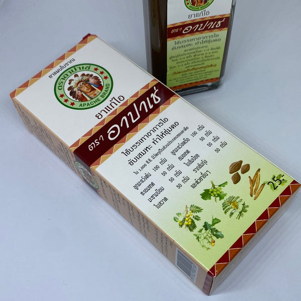 Apache Brand Herbal Cough Syrup 60 ml, Травяная микстура от кашля "Апачи" для детей и взрослых 60 мл