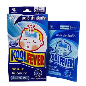 KOBAYASHI PHARM KoolFever Patch for Children 6 pcs., Жаропонижающий пластырь KoolFever для детей 6 шт.